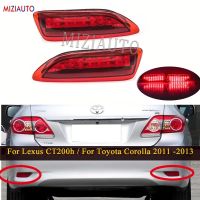 ตัวสะท้อน Bemper Belakang Led 1คู่ไฟสำหรับโตโยต้า Corolla 2011 2012 2013สำหรับ Lexus สัญญาณหยุดไฟตัดหมอกเบรกท้าย CT200h