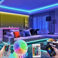 【CW】 5050 SMD RGB Flexible Light Strip 5V USB 1M/30 Lamp Beads LED 1M 2M 3M 4M 5M for TV Background Bedroom Game Room Bar Decoration