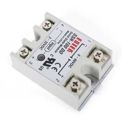 【❖New Hot❖】 EUOUO SHOP Ssr-100 Dd โซลิดสเตโมดูลโซลิดสเตต Dc-Dc 100a 3-32V Dc/5-60V Dc