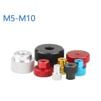 M5M6M8M10 Hand Tight Flange Nuts Coloured Hand Crank Nuts Knurled Hand Crank Nuts DIY Aluminium Adjustable Metal Intertight Nuts Nails  Screws Fastene