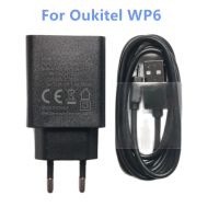 ☋ New Oukitel WP6 USB Power AC Adapter Charger EU Plug Travel Switching Power Supply Micro Usb Cable Data Line