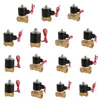 ไฟฟ้า Solenoid แม่เหล็กปกติปิดนิวเมติกทองเหลืองสำหรับน้ำน้ำมัน Air Gas Control ทนทาน DN810152025