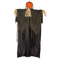 Hangings Ghost Decorations Motion Sensor Halloween Decorations with Ghost Sound Lightning Eyes Scary Pumpkin Head Halloween Party Supplies Horrible Ghosts for Porch Patio Bar Garden everywhere