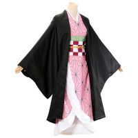 Anime Demon Slayers Kamado Nezuko Cosplay Kimetsu No Yaiba Costume Kimono Uniform Clothes Props Suits Halloween Comic-Con Party