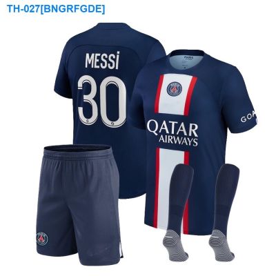 ┇ 2022 2023 PSG Home Adult kit Football shirt (Top Pants Socks) 22/23 MESSI Football Uniform Man Neymar Jr Sergio bouquets Foot Jersey
