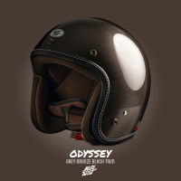 MOTOTWIST หมวกกันน็อคแบรนด์ไทยงานคุณภาพ รุ่น ODYSSEY สีเทาบรอนซ์ ดำเดินด้าย ไซส์ S-XXL