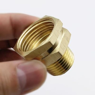 5Pcs Brass Connector 3/4 GHT Female to 1/2 3/4 NPT Male Thread Pipe Fittings Garden Water Hose Coupler Adapter Wholesale