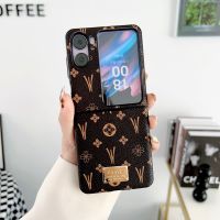 เคสโทรศัพท์มือถือแบบพับหนังสี่เหลี่ยมหรูหราเหมาะสำหรับการค้นหาฝาพับ N2สำหรับ Vivo X Fold ฝาหลังพลาสติกนิ่มลายดอกไม้