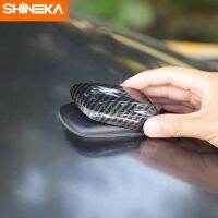 SHINEKA ฝาครอบเสาอากาศสำหรับดอดจ์ชาเลนเจอร์รถคาร์บอนไฟเบอร์สติกเกอร์ปิดตกแต่งฐานเสาอากาศสำหรับหลบผู้ท้าชิง2009 +