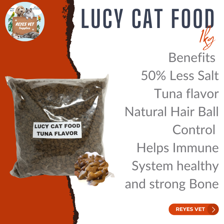 [VET SUPPORT] LUCY Cat Food Tuna Flavor for ALL Ages .(Repacked 1kg