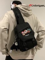 Junior high school student crossbody shoulder bag boy waist bag travel chest bag high school student handsome teen small backpack 【SSY】