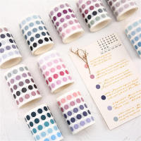 Stationery Supplies Gift Decorative Sticker For Crafts Watercolor Dot Sticker Scrapbooking DIY Stickers Color Label Sticker