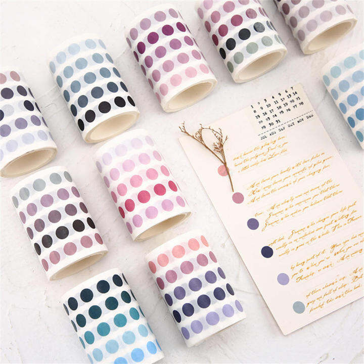 washi-tape-sticker-stationery-supplies-gift-scrapbooking-diy-stickers-sticker-journaling-accessories-watercolor-dot-sticker