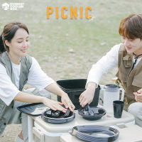 กล่องข้าวปิคนิค ชุดปิคนิค จานชามแคมป์ปิ้ง New Product "PICNIC SET" Camping Collection SET 44 Pcs.