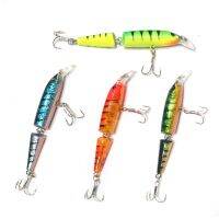 Professional Good fishing lure minnow quality bait 10.5cm 9.2g swim bait jointed bait equipped white hook 3D EyesLures Baits