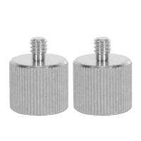 2X 5/8 Inch Female to 1/4 Inch Male Camera Microphone Stand Tripod Thread Reducer Adapter