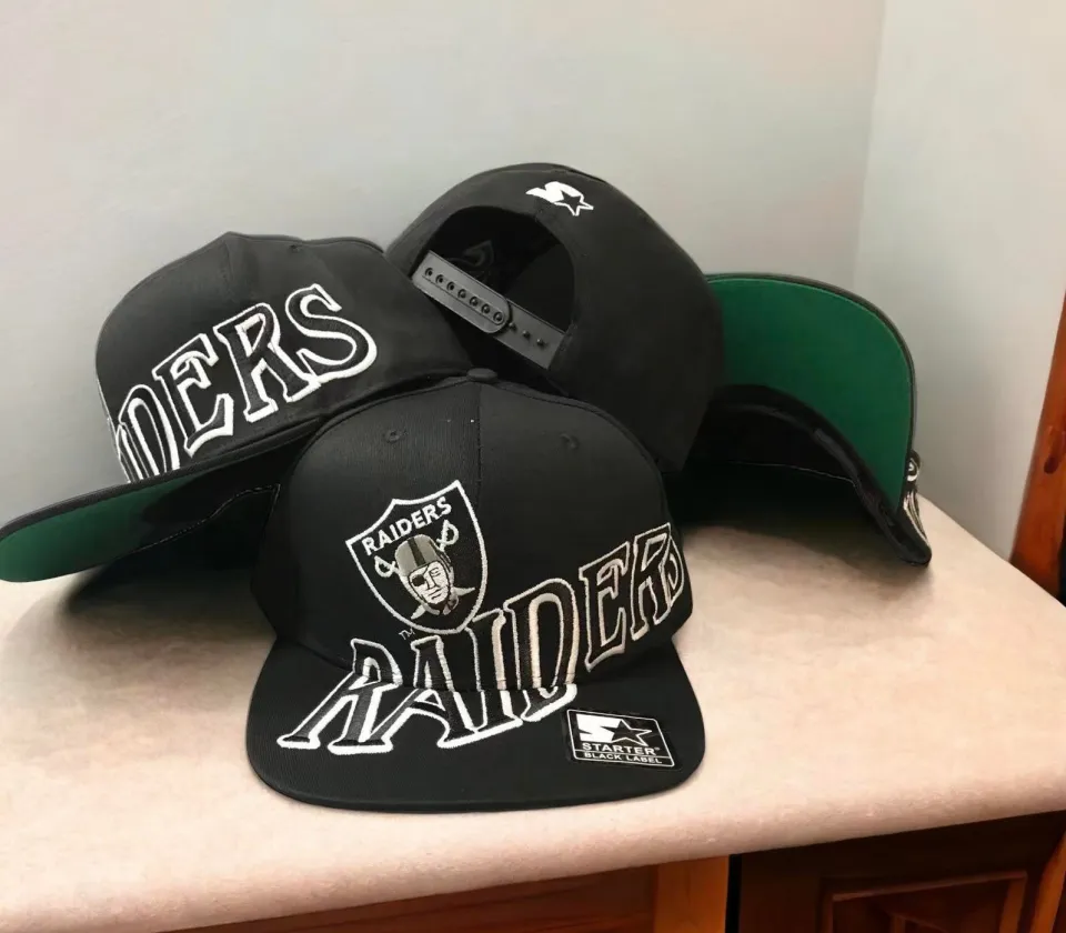 Bye2021 Raiders NFL Team Premium Starter Black Label Snapback Cap