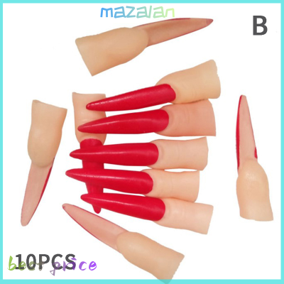 mazalan ฮาโลวีนยาวปลอมแม่มดจมูก props ผีเล็บคอสเพลย์ DIY ตกแต่ง