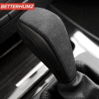 Beterhumz Alcantara สติกเกอร์ตกแต่งรถ E90 E92 E93 F01 3 5ชุด X1 X5หัวเกียร์รถยนต์ลูกบิดแผ่นครอบ