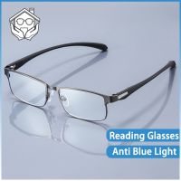 Anti Radiation Reading Glasses With Box For Women Men Stainless Steel Fashion Alloy Eyeglasses Presbyopic Optical Glasses 1.0 1.5 2.0 2.5 3.0 3.5 4.0 Perfect Gifts For Older