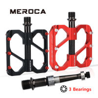 MEROCA เบาเหยียบจักรยาน3ชิ้นแบริ่งที่ปิดสนิทและกันฝุ่นลื่นสำหรับ MTB จักรยานจักรยานถนนเหยียบ257กรัม