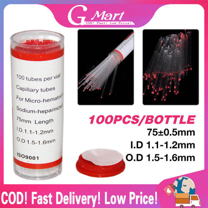 ⭐【LazTop Seller】Capillary Tube Microhematocrit Sodium Heparinized 50