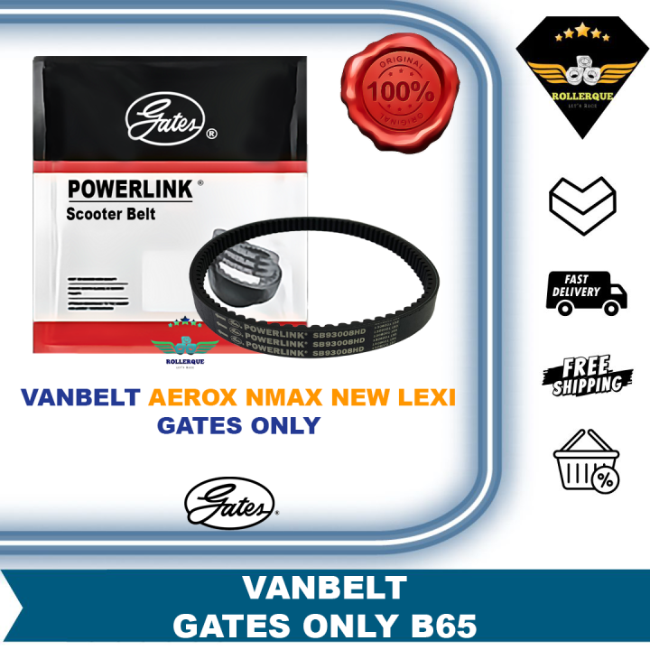 Vanbelt V Belt Van Belt Aerox Lexi Nmax New B65 Merk Gates Powerlink ...