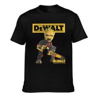 Hot Sale MenS Tshirts Groot With Dewalt Logo New Arrival MenS Appreal