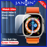 ฟิล์ม Apple Watch Ultra 49mm ฟิล์มกันรอย เต็มจอ ลงโค้ง สำหรับ Apple Watch Series 8 45MM 41MM oft Hydrogel Film Screen Protective Cover