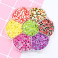 【CW】 Assorted Fruit Slices 90g - Supplies/Slime Acessories/Slime Add ins/Polymer Clay/Nail Maker for Kids BX0D