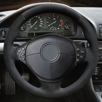 【YF】 Black Soft Suede Leather Car Steering Wheel Cover For BMW M Sport E36 1996 1997 1998 1999 2000 E39 1995-2001 Z3 E36/7