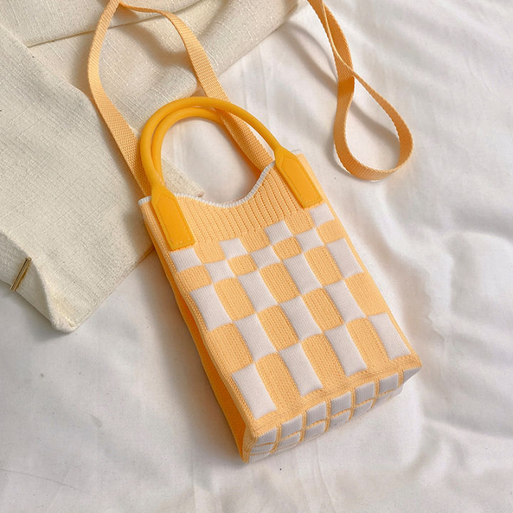 korean-ins-crossbody-cell-phone-bag-womens-2023-summer-color-matching-knitted-hand-bag-special-interest-design-shoulder-bag-fashion