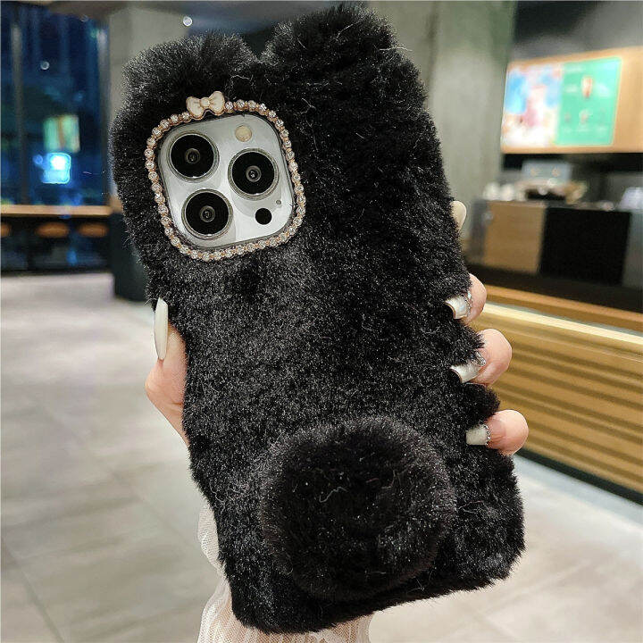 สำหรับ-samsung-s22-s22-s21-s21-s20-s20-s10-s10-s9-s9-s8-plus-น่ารัก-furry-case-super-soft-warm-furry-กระต่ายกระต่ายกระต่ายกระต่ายกระต่ายกระต่ายกระต่ายกระต่ายกระต่ายหูของเล่นกลับ-ที่หุ้มป้องกันขนปุยผ้า