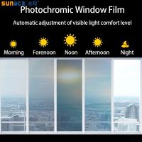 SUNICE Photochromic Window Solar Film 69-25%VLT Home Decor Building Glass Tint Smart Optically Controlled Foils Sticker Anti-UV Screen Protectors