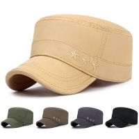 [Hat vendor]กันแดดกลางแจ้งแบนหมวกทรงท็อปฤดูHat vendorหมวกบังแดดหมวกแก๊ป Solid ผ้าฝ้ายฟอกสีลำลองสำหรับทุกเพศหมวกเบสบอลแนววินเทจขายส่ง