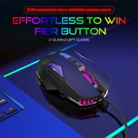 Wired Gaming Mouse 4 Gear DPI Macro Programming Mouse 8 Keys Ergonomic Mice With 4-Gear Adjustable DPI Colorful Lighting Effects