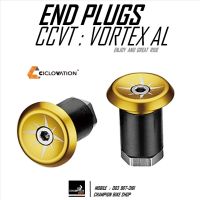 จุกปิดปลายแฮนด์ CICLOVATION : VORTEX AL HANDLEBAR END PLUGS สีทอง