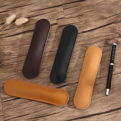 AGSEE ชุดเครื่องเขียนทำมือแบบย้อนยุค,กล่องใส่ปากกาอุปกรณ์การเรียนที่ใส่ปากกาหนังวัวปากกากระเป๋าใส่ปากกาแนววินเทจ