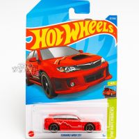 ❗ No. 67 SUBARU WRX STI Red Mattel Hot Wheels Alloy Small Sports Car