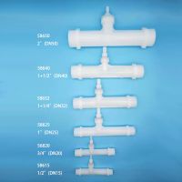 PVDF 1/2 3/4 1 1.25 1.5 2 Venturi Ejector Mix Ozone With Water With Built-in Anti-Back Flow Valve Anti-Oxidization