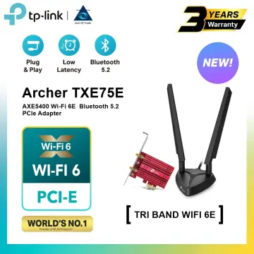 ARCHER TXE75E axe5400 tri-band wi-fi 6e bluetooth pci express adapt er