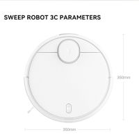 เครื่องถูพื้น3C Xiaomi หุ่นยนต์ถูพื้นใช้ในบ้านเครื่องดูดฝุ่นแบบไซโคลนวางแผนอย่างชาญฉลาดสแกนอันกวาดฝุ่งผง