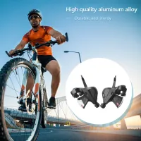 Bike Trigger Shifter Derailleurs น้ำหนักเบา Mountain Bike Finger Dial Shifter อลูมิเนียมอัลลอยด์จักรยานอุปกรณ์เสริม