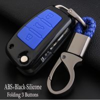 For Audi Silicone Car Key Cover FOB Case For AudiR8 A1 A4 A5 A6 Q3 Q5 Q7 C5 3Button Flip Remote Key Jacket Wallet Car-stying