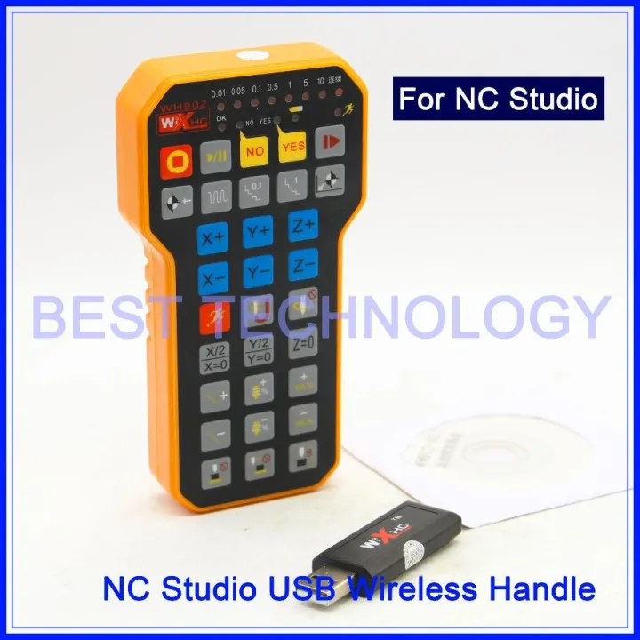 CNC Handwheel NC Studio USB Wireless Remote Handle 3 Axis CNC ...