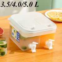 3.54.05.0L Refrigerator Cold Kettle With Faucet Household Fruit Teapot Lemonade Bottle Drinkware Kettle Pot Beverage Dispenser