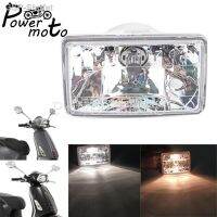 Motocicleta Retângulo Farol Luz Dianteira Com Soquete W2.1x9.5d P43t E3 Emark Para S 150 S150 2007-2017สกู๊ตเตอร์ Rendo Lâmpada De Cabeça Comfortabley