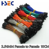 【YD】 100pcs 1p female to jumper wire dupont line 10cm 2.54MM Pitch Red/Black/White/Green/Blue/ Breadboard