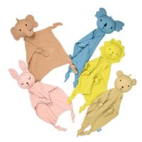 Baby Sleep Security Blanket Animal Snuggler Lovey Blanket Cotton Muslin Baby Lovey Soft &amp; Breathable Lovie Baby Gifts For Boys And Girls Baby Snuggle Toy Baby Stuffed Animal fine