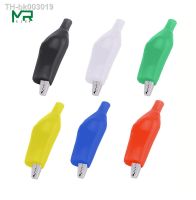 ♗﹍ 10PCS 28mm /35mm /45mm Insulated Crocodile Clamp Plastic Lead Test Charging Clamp Metal Crocodile Clamp